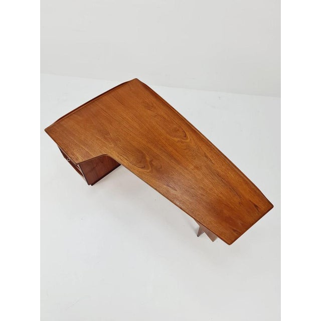 Danish Teak Desk by Peter Lovig Nielsen for Hedensted, 1960s For Sale - Image 10 of 11