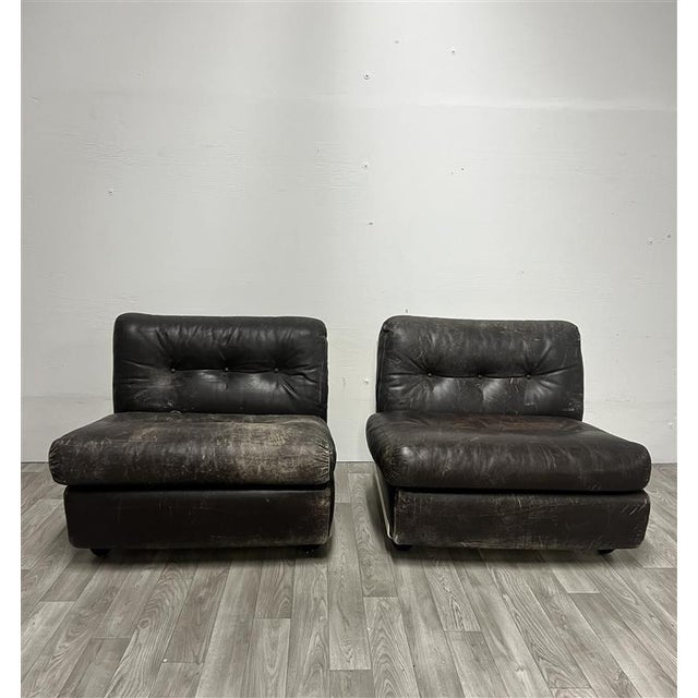 B&B Italia Mid 20th Century Mario Bellini Chairs - A Pair For Sale - Image 4 of 6