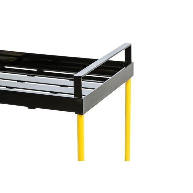 Contemporary Festa Mobile Fernand Cart Table in Powder-Coated Aluminum by Altreforme For Sale - Image 3 of 10