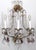 Italian 1940s Italian Gilt Metal Crystal Beaded Amethyst Wall Sconces - a Pair For Sale - Image 3 of 13