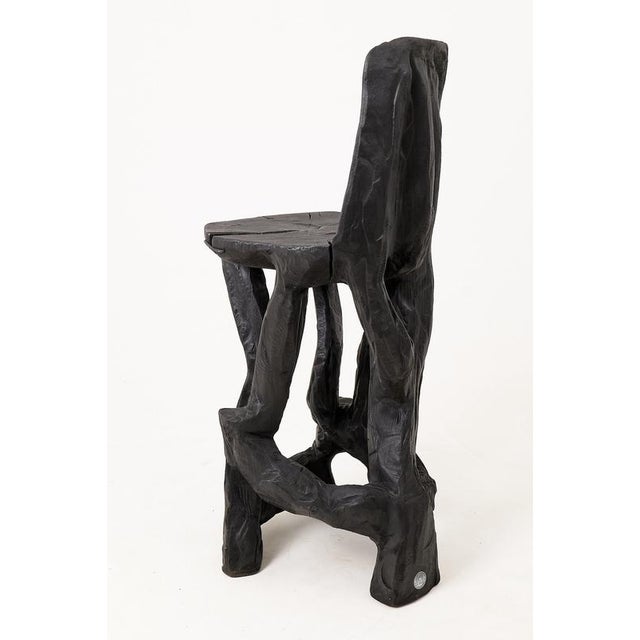 Sculptural Bar Chair in Wood by Logniture For Sale - Image 6 of 16