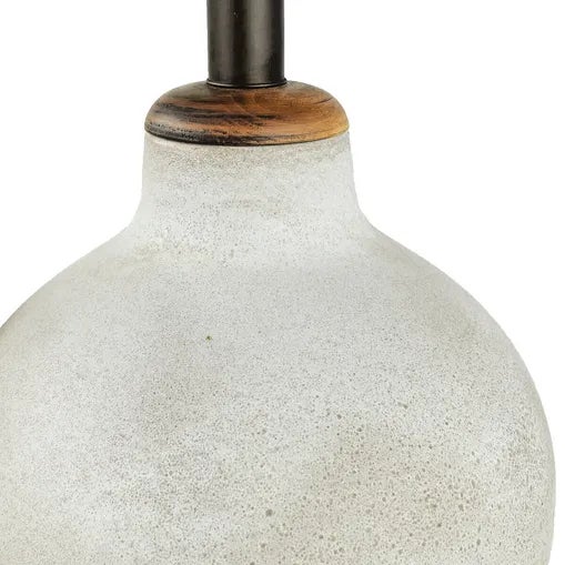 Cream Design Technics Style Mid Century Massive Table Lamps - Pair For Sale - Image 8 of 8