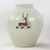 Pair of Chinese Export Celadon Porcelain Jars With Hand-Painted Stag Crest For Sale - Image 13 of 14