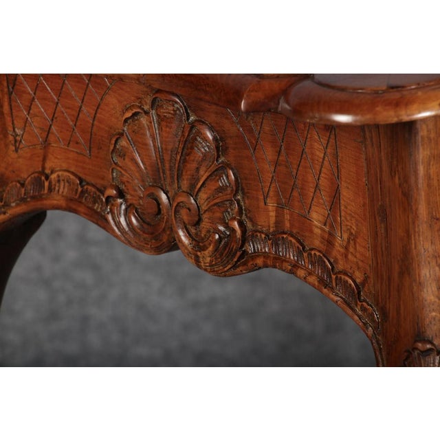 Antique Small Rococo Table Desk in Walnut, 1760 For Sale - Image 17 of 18