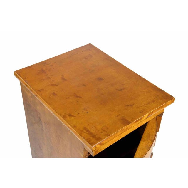 French Empire Style Walnut Night Tables, Late 19th Century, Set of 2 For Sale - Image 5 of 9