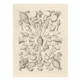 Islamic Vessels and Metalwork Object Study, 1846, Paper For Sale