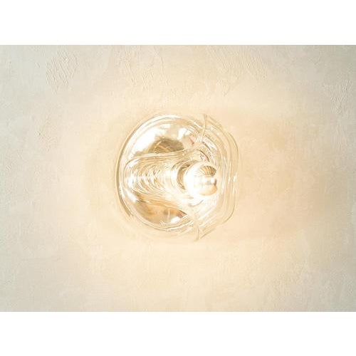 1970s WAVE Wall Lamp, Peill & Putzler Width: 23 cm Height: 14 cm Depth: 23 cm This piece has been carefully cleaned and is...