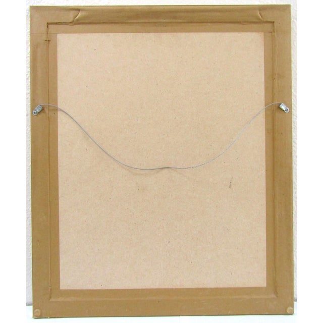 Antique 1800s Yao Taoist Paper Ceremonial Mask From Vietnam Matted and Framed For Sale - Image 4 of 4