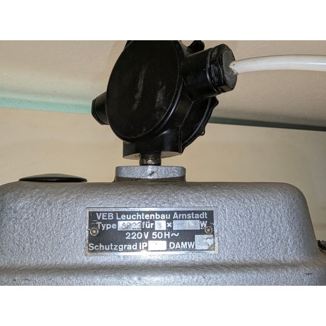 Black Mid-Century Modern Industrial Neon Light, 1950 For Sale - Image 8 of 12