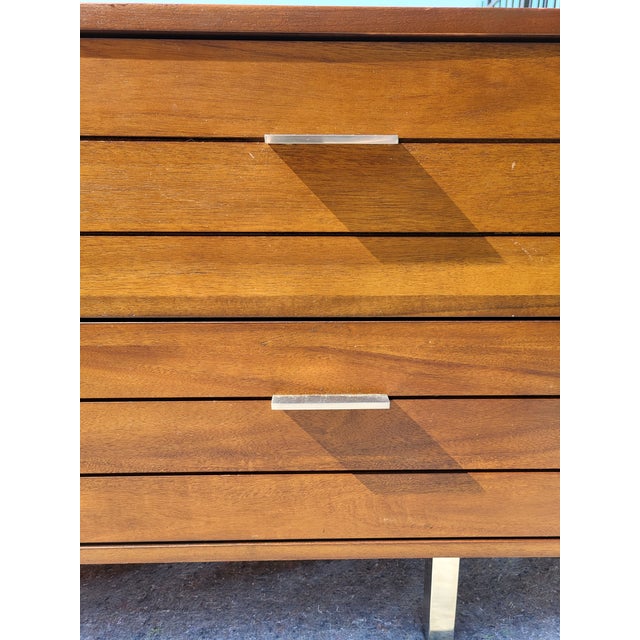 Cb2 Linear Low 4-Drawer Wood Dresser For Sale - Image 9 of 12