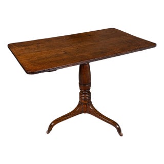 Antique Parlour Drinking Table, Scottish Oak, Tilt Top, Country House, Victorian For Sale