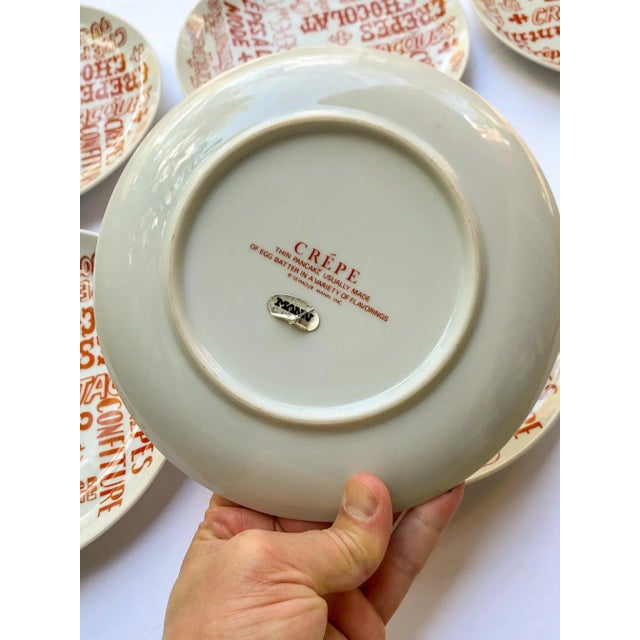1970s French Dessert Plate Set Mid-Century Modern For Sale In Richmond - Image 6 of 8