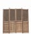 Brown 100" High Large Antique Chinese Screen Door- a Set of 4 Lattice Screen Panels For Sale - Image 8 of 8
