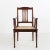 Antique armchair in wood with fully restored cane seat. Ca.1890s.