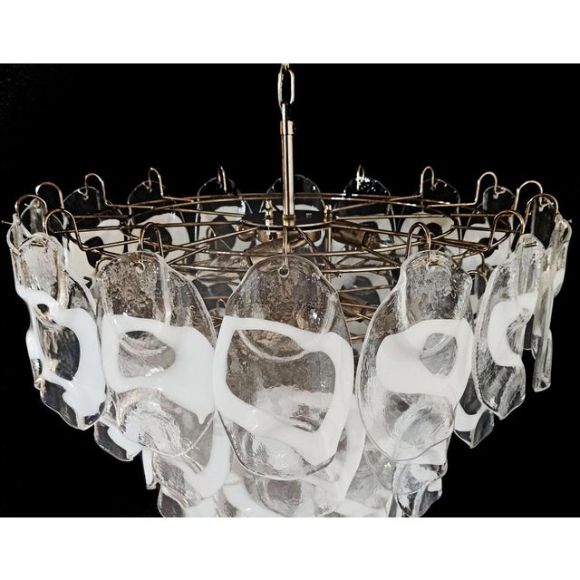 Large Italian Murano Glass Chandelier, 1970s For Sale - Image 6 of 18