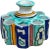 Late 20th Century Colorful Moroccan Ceramic Catchall For Sale - Image 5 of 9