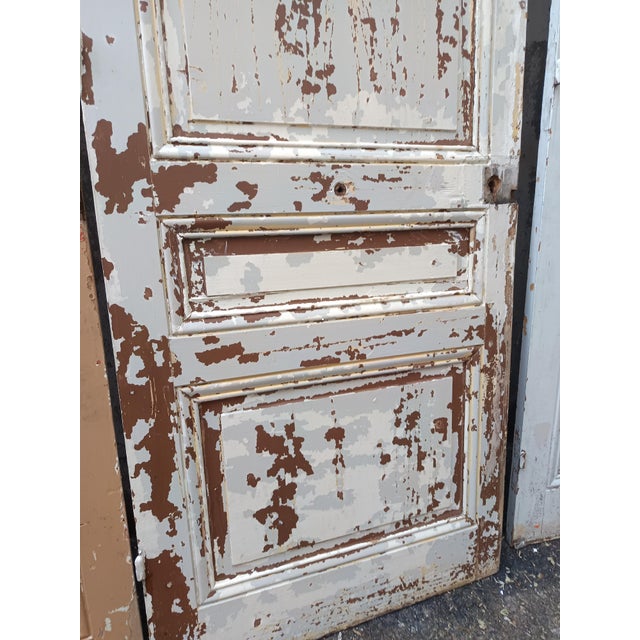 Vintage Cream Fir Doors, Set of 5 For Sale - Image 13 of 18