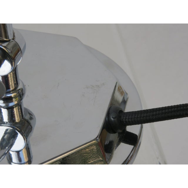 Art Deco Chromed Piano Lamp For Sale - Image 12 of 16