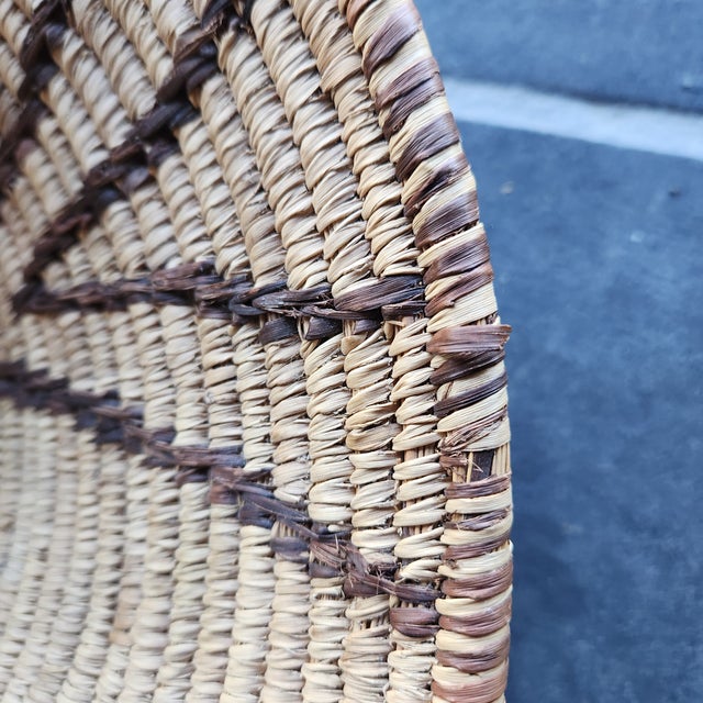 1960s 1960s Style Native American Handwoven Basket For Sale - Image 5 of 11