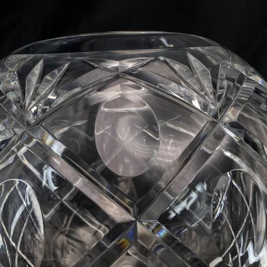 Waterford Crystal “Rossan” 8-Inch Rose Bowl (With Original Box and Packing Tissue) Vintage For Sale In Philadelphia - Image 6 of 18