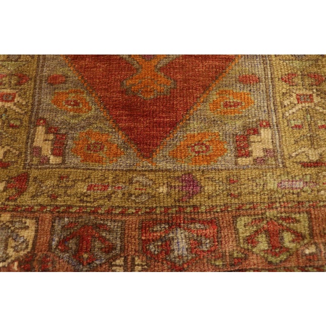 Vintage Turkish Yastik Rug - 01'08 X 03'04 For Sale - Image 4 of 8