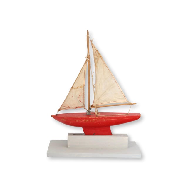 English 1950s English Pond Boat on Stand For Sale - Image 3 of 5
