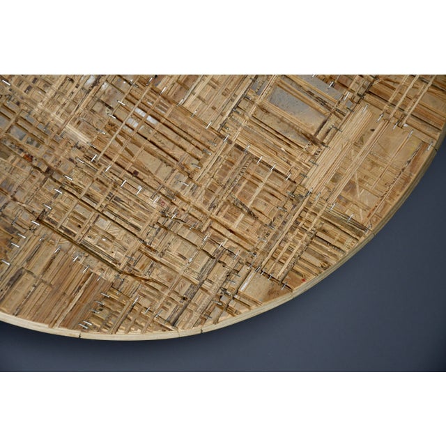 Large Handcrafted Wooden Art Bowl by Rik Davids, Netherlands, 2001 A striking and unique handcrafted wooden bowl by Dutch...