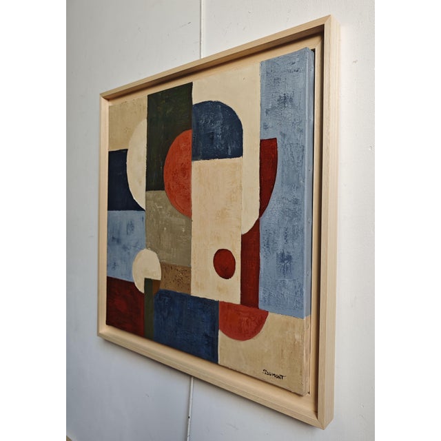 Contemporary Interference, Contemporary Geometric Abstract, Framed by Sophie Dumont For Sale - Image 3 of 9