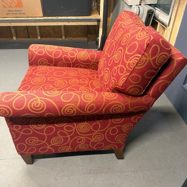 Lee Industries Lee Industries Style 1193 Upholstered Lounge Chair – Made in Usa 2007 For Sale - Image 4 of 5