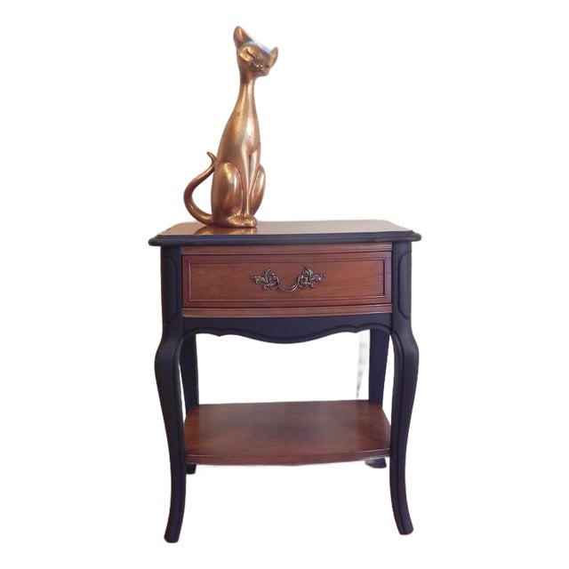 Vintage French Provincial Maple Nightstand For Sale