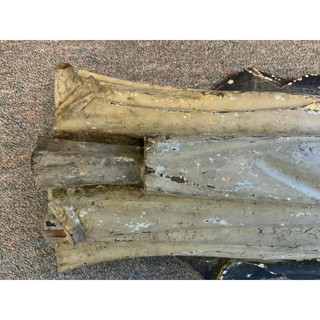 19th Century Antique Standing Santos Figure Wood Carved For Sale - Image 11 of 15