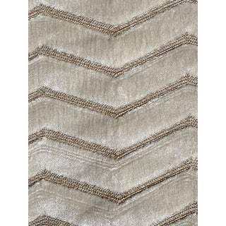 Kravet Couture Zig Zag Velvet Fabric– 10 1/2 yards For Sale