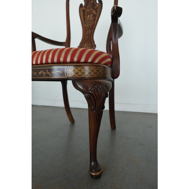 Vintage Drexel Heritage Chinoiserie Dining Chairs (Set of 8) For Sale - Image 14 of 17