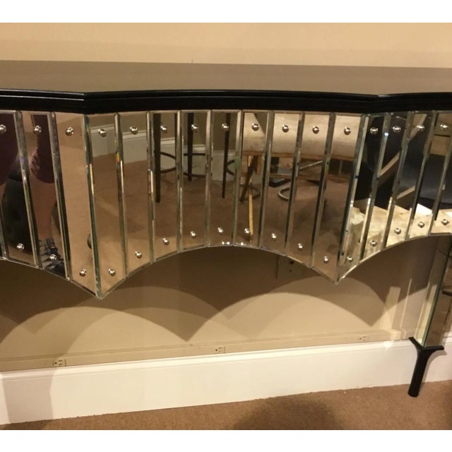 John Richard Modern Malibu Mirrored Console Table For Sale - Image 4 of 8