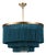 Regina Andrew Cabaret Fringe Chandelier in Peacock For Sale
