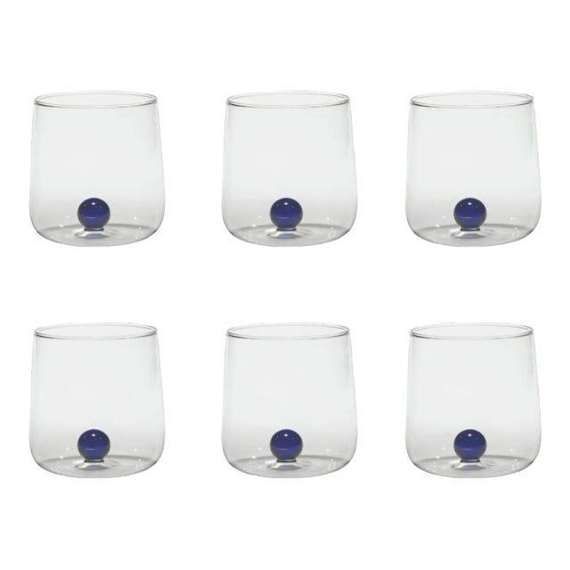 Zafferano Bilia Tumbler Blue - Set of 6 For Sale