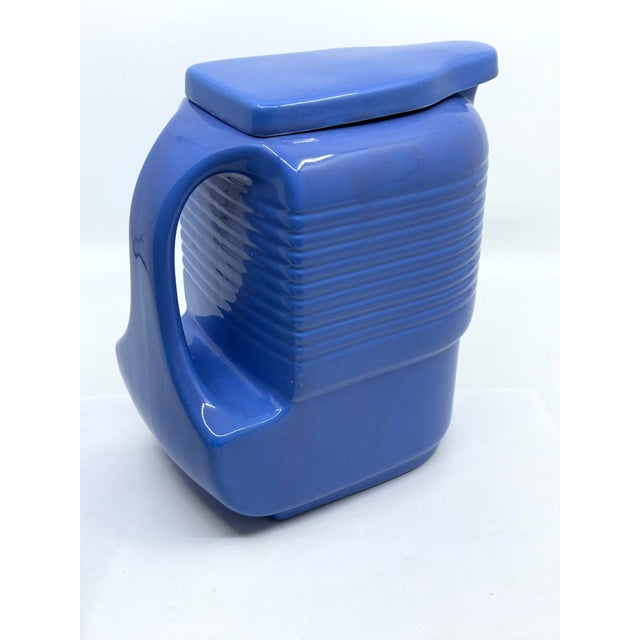 1930s 1930’s Blue Milk Storage Container With Lid by Westingtonhouse For Sale - Image 5 of 9