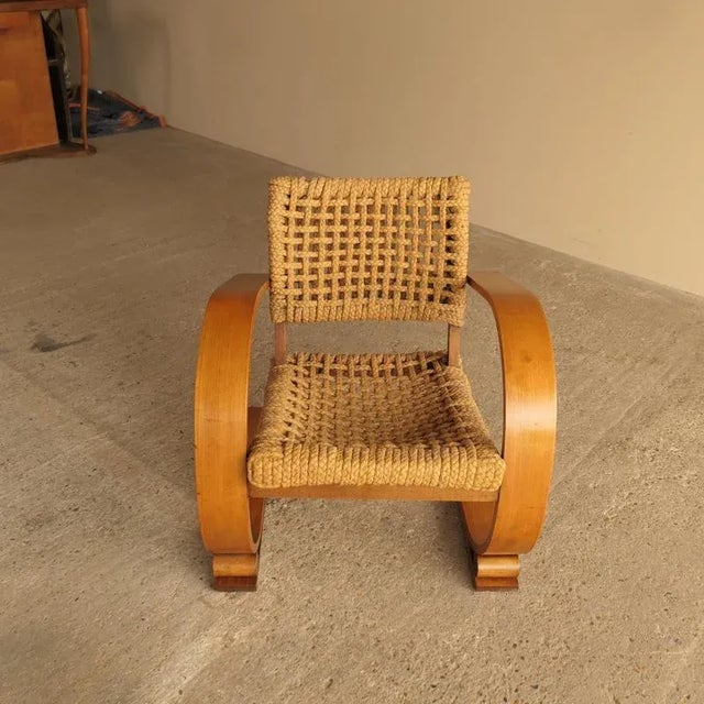 Vintage Armchair by Audoux & Minet, 1940s For Sale - Image 3 of 9