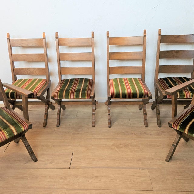 Mid-Century Modern Side Chairs, 1970s, Set of 6 For Sale - Image 13 of 18