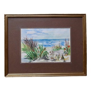 Vera Petrova Wespiser, Scenery, Painting on Paper, Framed For Sale