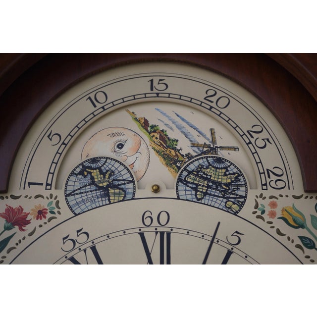 Sligh John Goddard Cherry Grandfather Clock | Chairish