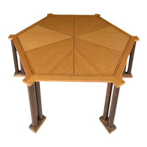 Mid-Century Modern Vladimir Kagan Dining Table, Provenance, Labeled, Two Leaves
