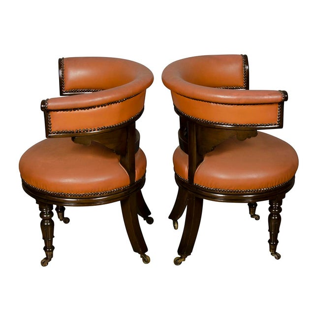Pair of Regency Style Mahogany Chairs For Sale - Image 11 of 13