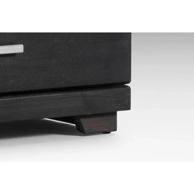 Raymond Loewy for Mengel Ebonized Four Drawer Dresser, USA, circa 1950's For Sale - Image 10 of 12