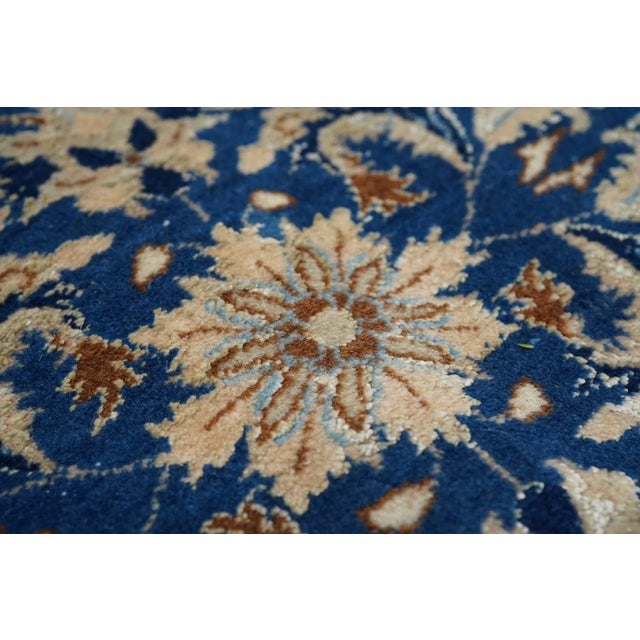 Extremely Fine Persian Nain HabibianRrug Wool & Silk 8'3'' X 11'9'' For Sale - Image 10 of 11