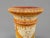 An impressive antique English porcelain pedestal column, dated 1913 and beautifully decorated with hand-painted floral...