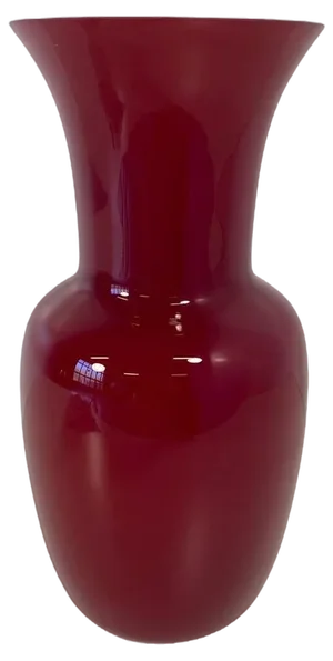 Italian Red and White Vase in Murano Glass by Venini, 2006