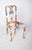Dining chair with high back, painted. Classic style with a hollow back and cabriole legs, transformed into a vibrant piece...