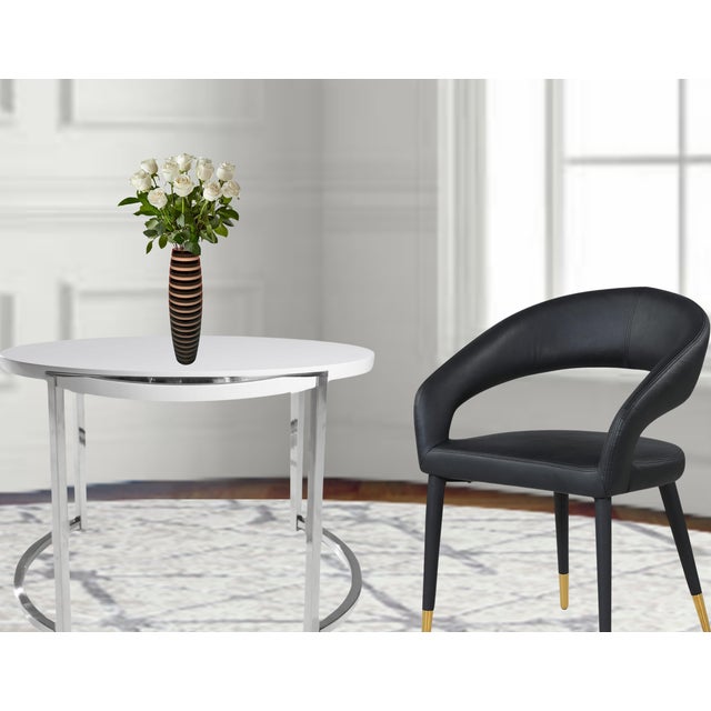 Art Glass Black White Gray Striped Vase For Sale - Image 12 of 18