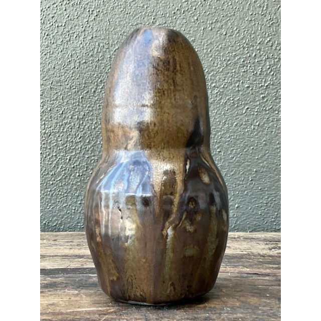 Vintage Original Studio Pottery Vase For Sale - Image 4 of 12